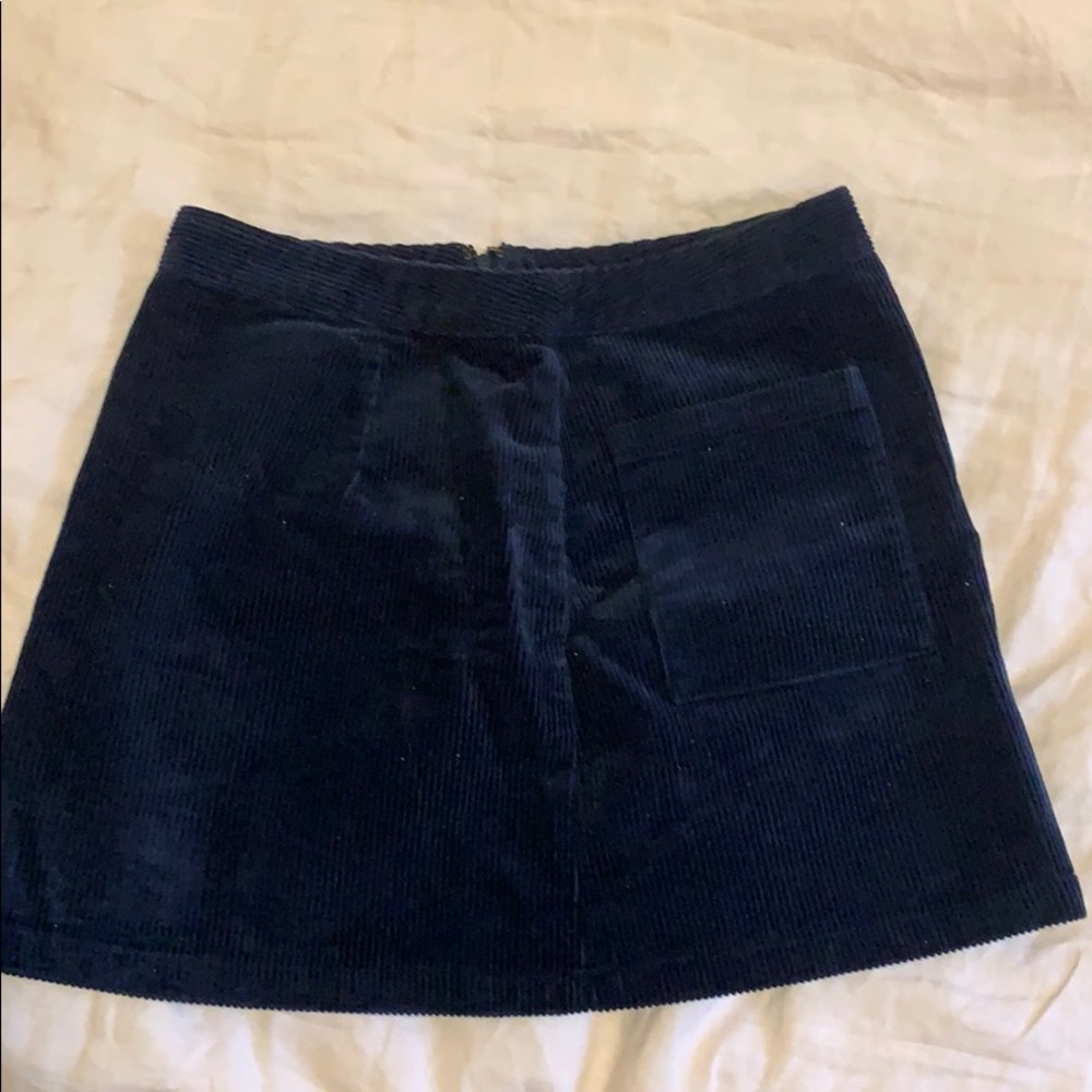 Navy Velvet skirt